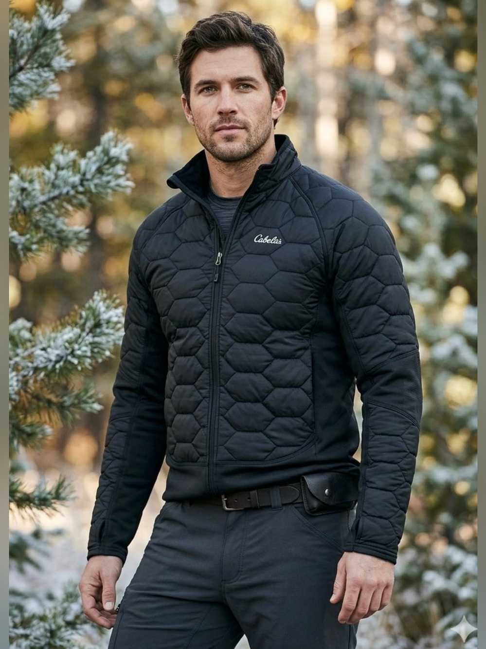 CABELA’S BLACK PRIMALOFT ECWCS POLAR WEIGHT MERINO WOOL INSULATED LAYER